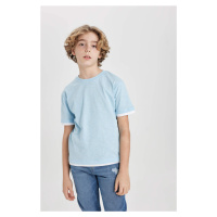 DEFACTO Chlapecké tričko s krátkým rukávem a kulatým výstřihem