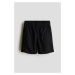 H & M - Bavlněné natahovací šortky - černá