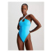 Dámské jednodílné plavky HALTER ONE PIECE KW0KW02423CGY - Calvin Klein