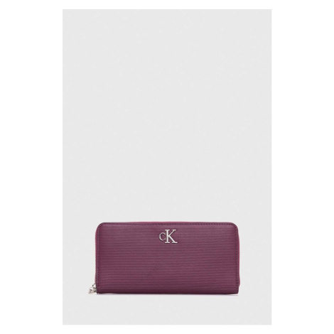 Peněženka Calvin Klein Jeans fialová barva, K60K611269