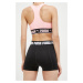 Tréninkové šortky Puma Strong černá barva, s potiskem, high waist, 521651