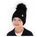 AGBO Boy's winter hat brown Emilian with pompom