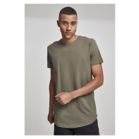 Pánské tričko krátký rukáv // Urban Classics Shaped Long Tee olive