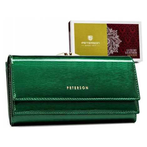 Velká dámská kožená peněženka s RFID systémem Peterson