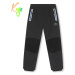 Chlapecké softshellové kalhoty, zateplené - KUGO H5517, tmavě šedá/modré zipy Barva: Šedá