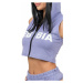 Nebbia Sleeveless Zip-Up Hoodie Muscle Mommy Light Purple Fitness mikina