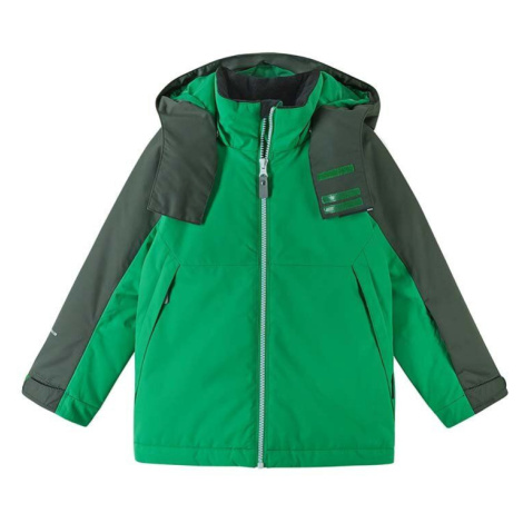 Dětská zimní bunda Reima Autti zelená barva