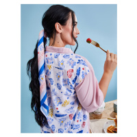 Modro-růžový dámský květovaný šátek z Kolekce BESKY by ZOOT