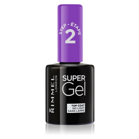Rimmel Super Gel Step 2 Glitter vrchní lak na nehty pro třpytivý lesk 12 ml