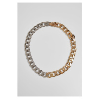 Dvoubarevný náhrdelník - zlaté a stříbrné barvy