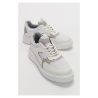 LuviShoes Aere White Gray Women's Sports Shoes