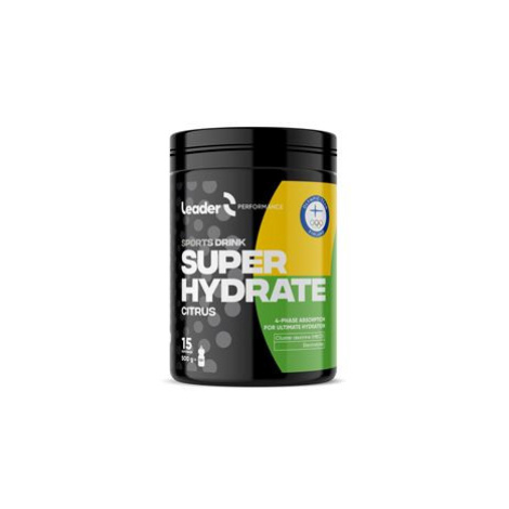 Leader Sports Drink Super Hydrate 500 g citrus (Energetický a iontový nápoj - 4 fázová absorbce)