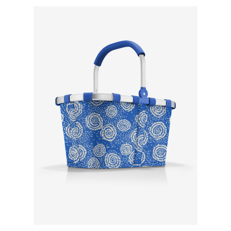 Modrý vzorovaný nákupní košík Reisenthel Carrybag Batik Strong Blue