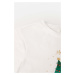 Dětská bavlněná košile s dlouhým rukávem Coccodrillo bílá barva, s potiskem