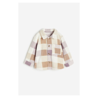 H & M - Flísová košilová bunda - béžová