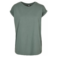 Urban Classics Ladies Extended Shoulder Tee Dámské tričko zelená