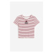 H & M - Tričko's potiskem - růžová