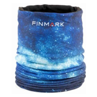 Finmark MULTIFUNCTIONAL SCARF WITH FLEECE Multifunkční šátek, modrá, velikost