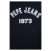 Dětská bavlněná košile s dlouhým rukávem Pepe Jeans Paullete tmavomodrá barva, s potiskem