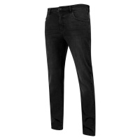 Strečové džínové kalhoty černé seprané