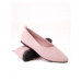Luxusní dámské  baleríny růžové bez podpatku