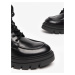 Černé dámské kožené kotníkové boty Nero Giardini