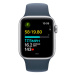 Apple Watch SE Cellular 40 mm sport band M/L smart hodinky Silver/Storm Blue