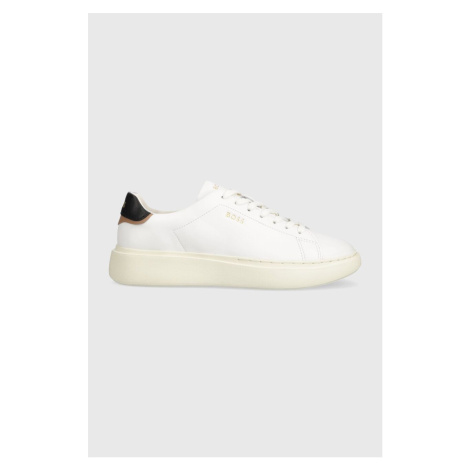 Kožené sneakers boty BOSS Amber bílá barva, 50511113 Hugo Boss