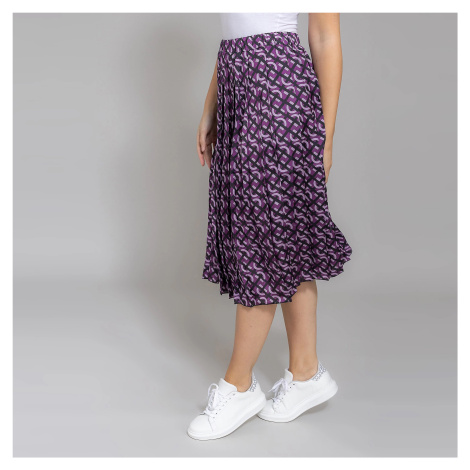 QVC DAWID plisovaná sukně se vzorem Barva: Fialová, Mezinárodní