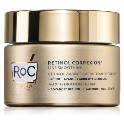 RoC Retinol Correxion Line Smoothing hydratační krém s kyselinou hyaluronovou 50 ml
