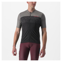 CASTELLI Cyklistický dres s krátkým rukávem - UNLIMITED ENTRATA - černá/šedá