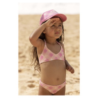 Dvoudílné dětské plavky Roxy růžová barva