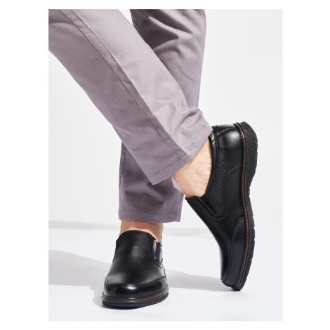 Stylové pánské černé polobotky