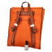 Trendový dámský koženkový batoh Nava, oranžový