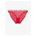 Červené dámské krajkové kalhotky Calvin Klein Underwear