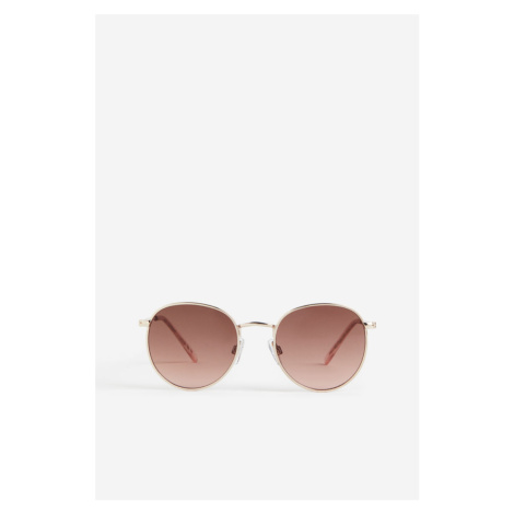 H & M - Kulaté sluneční brýle - růžová H&M