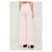 Kalhoty Marciano Guess MARLA dámské, růžová barva, jednoduché, high waist, 4RGB15 8080Z