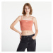 Top Nike NSW Essential Ribbed Crop Top Madder Root/ White