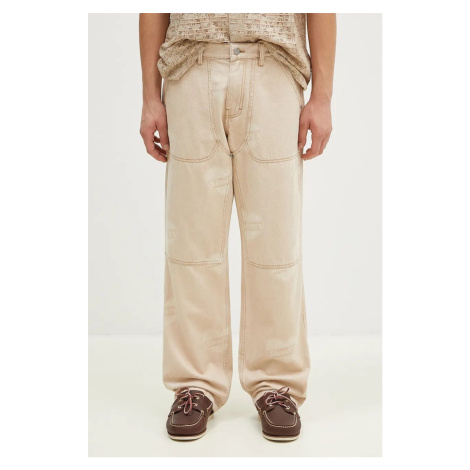 Béžové pánské džíny loose