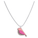 Dřevěný přívěsek BeWooden Pink Bird Pendant na krk