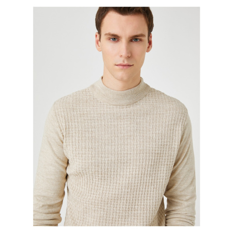Koton pletený svetr s polovičním rolákem, úzký střih