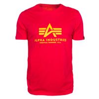 Alpha Industries Tričko Basic T-Shirt speed red