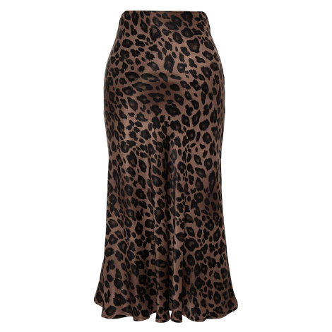 Trendyol Sukně hnědá / černá