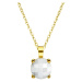 Pierre Lannier Romantický pozlacený náhrdelník s achátem Multiples BJ06A0211