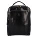 Luxusní dámský kožený batoh Sára, černá