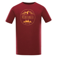 Pánské triko Alpine Pro DAFOT - tmavě červená