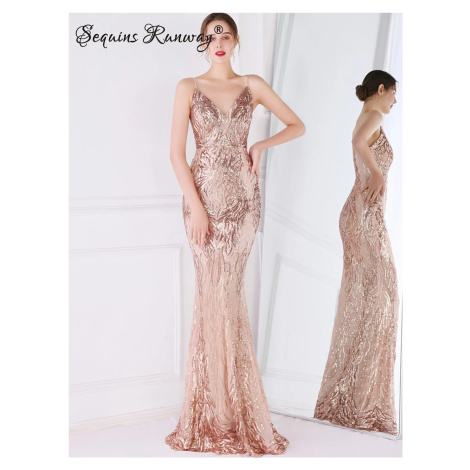 Večerní šaty dlouhé Sequins SQ1220 Sequins Fashion