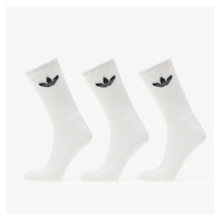 adidas Trefoil Cushion Crew Socks 3-Pack White