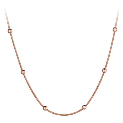 Victoria Filippi Stainless Steel Náhrdelník s jemnými kuličkami Alice Gold - chirurgická ocel NH