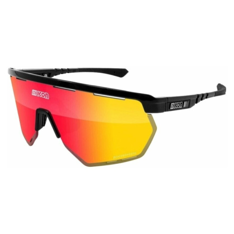 SCICON Aerowing Black Gloss/SCNPP Multimirror Red/Clear Cyklistické brýle